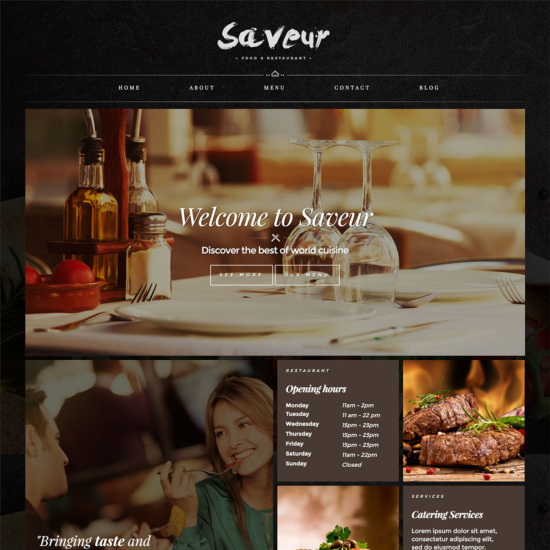 Saveur - Food & Restaurant WordPress