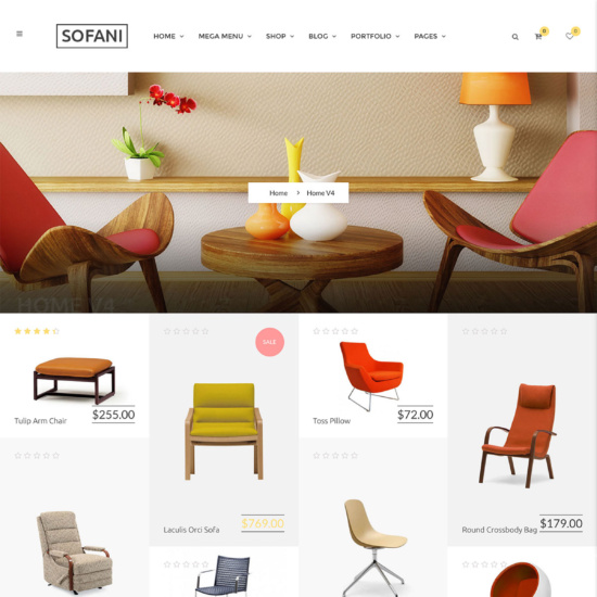 Sofani - Furniture Store WooCommerce WordPress Theme