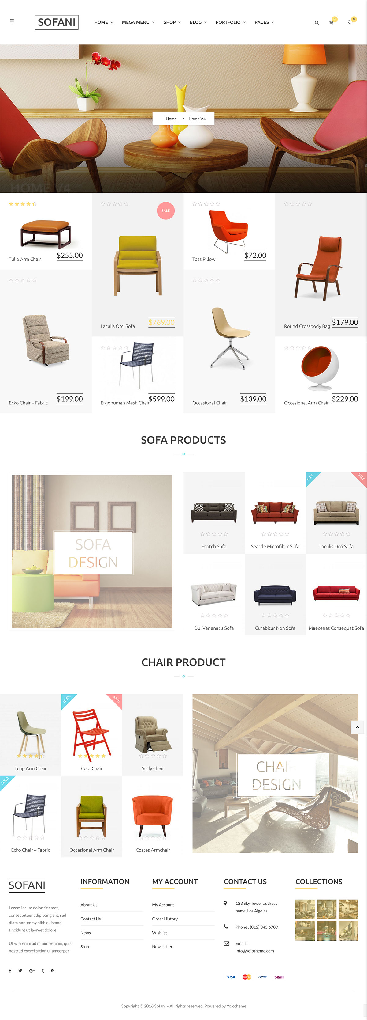 Sofani - Furniture Store WooCommerce WordPress Theme