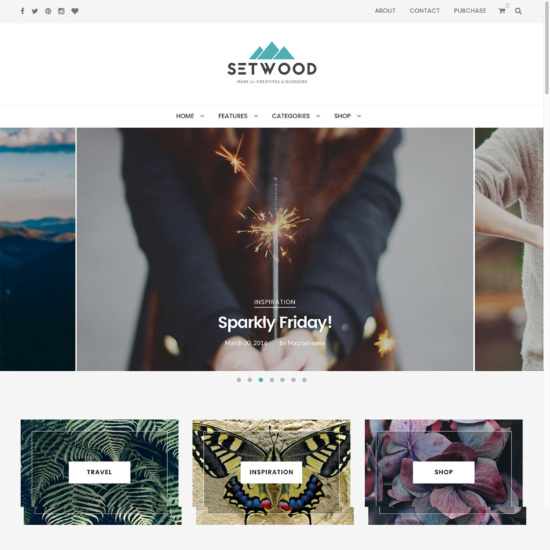 Setwood - WordPress Blog & Shop Theme