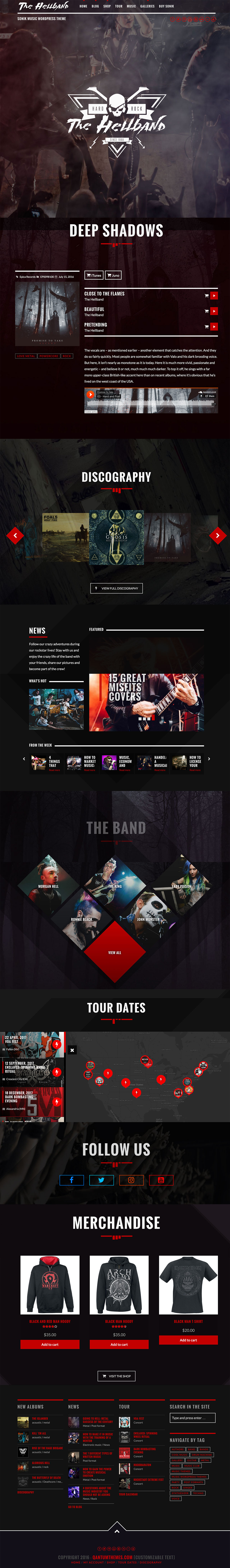 Rock Band WordPress Theme