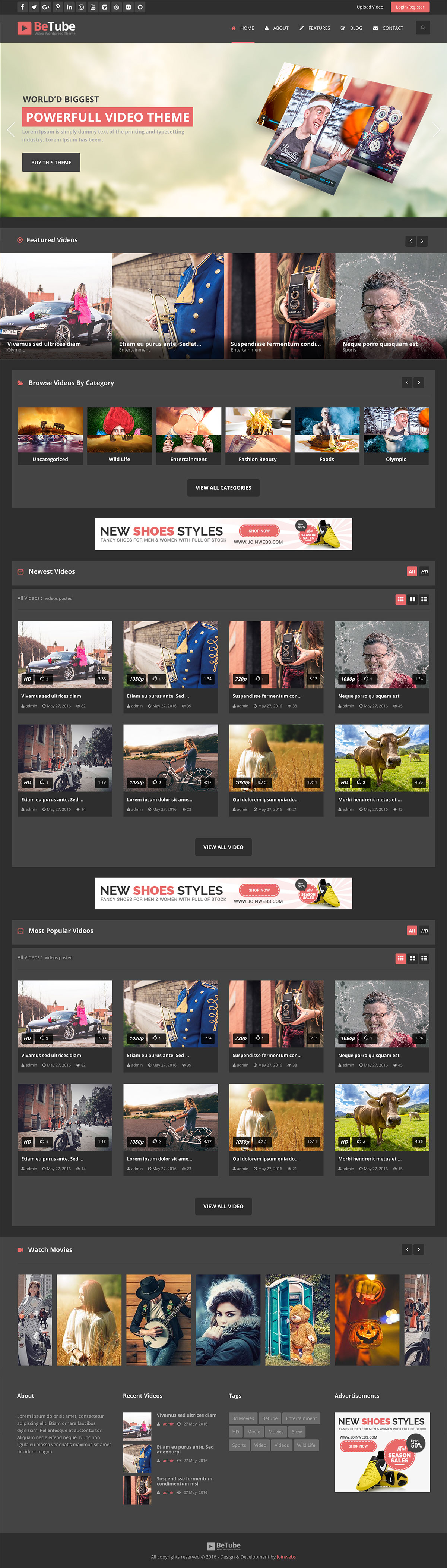 Betube Video WordPress Theme