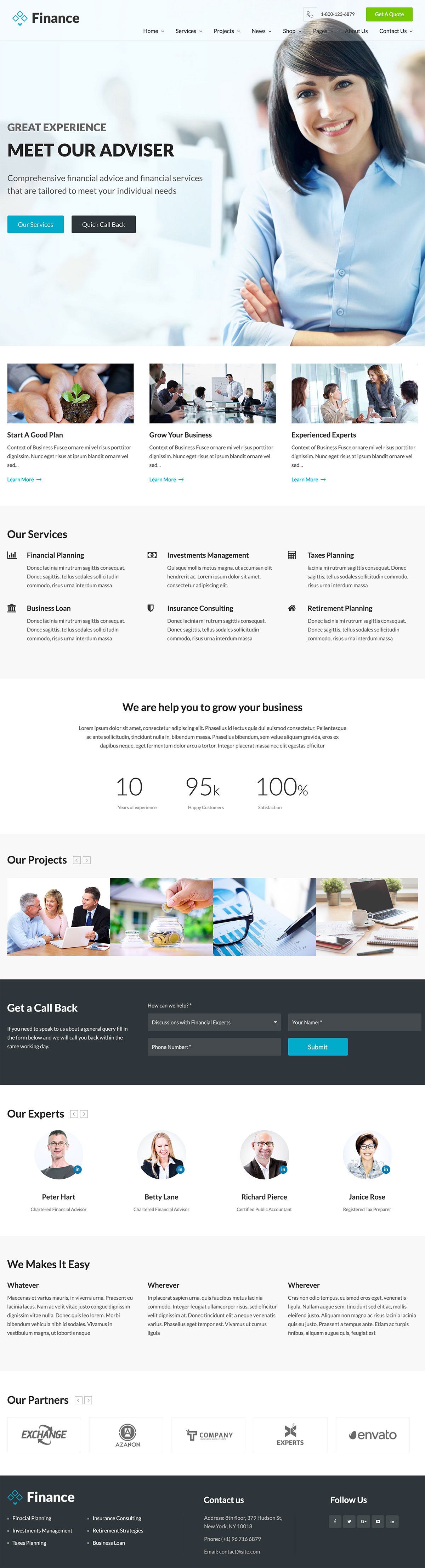 Finance - Accounting WordPress Theme