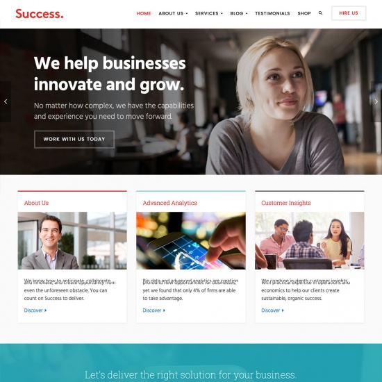 Success - Business and Professional Services WordPress Theme