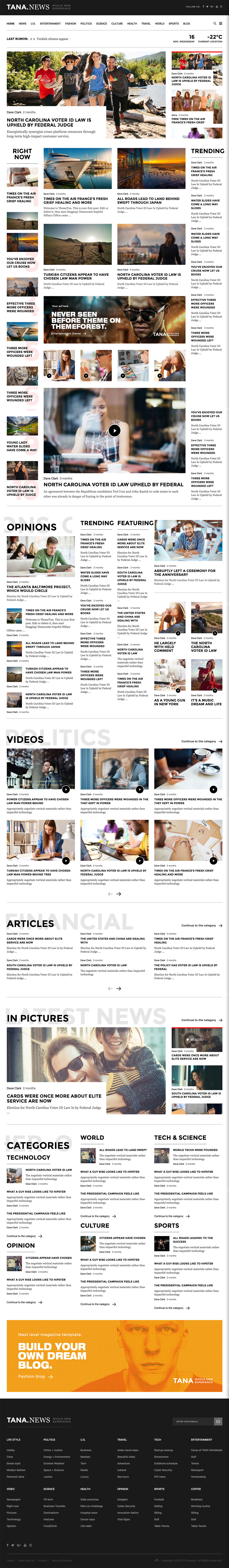 Magazine Tana - Newspaper Magazine WordPress Theme