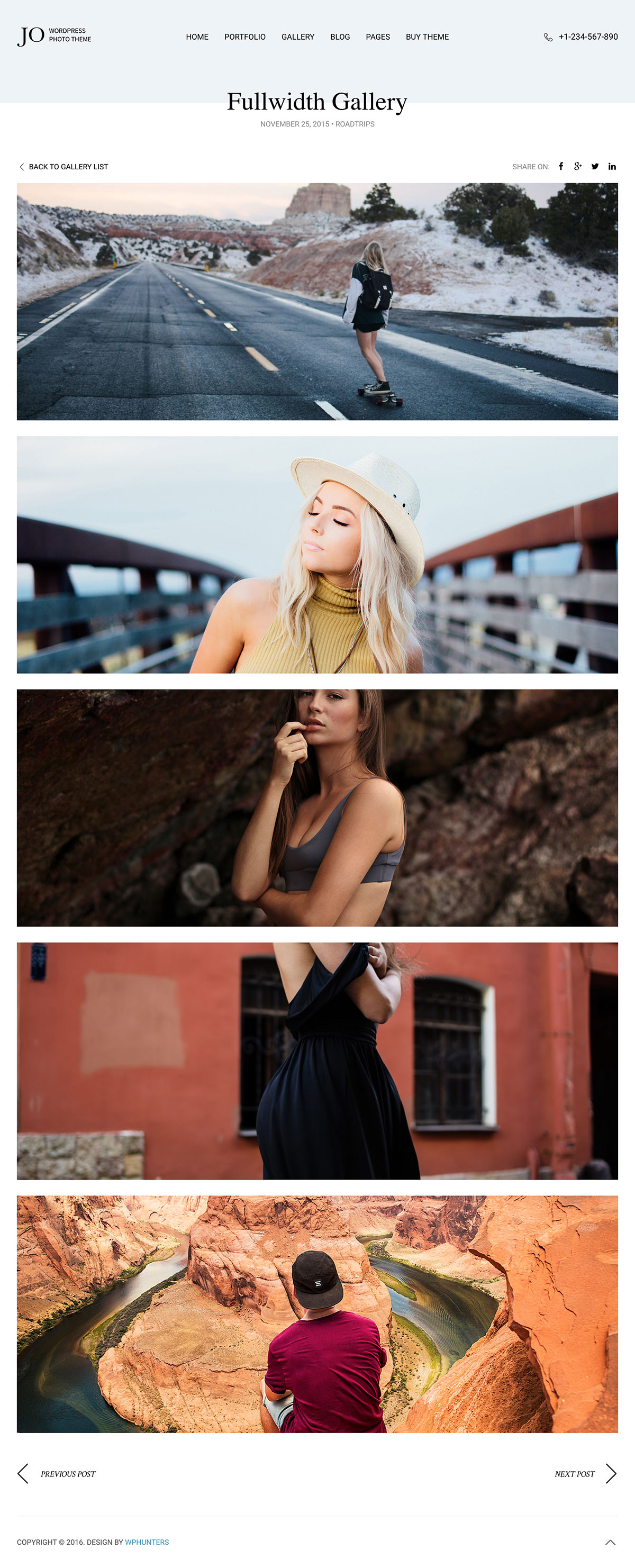 Jo - Portfolio Photography WordPress Theme